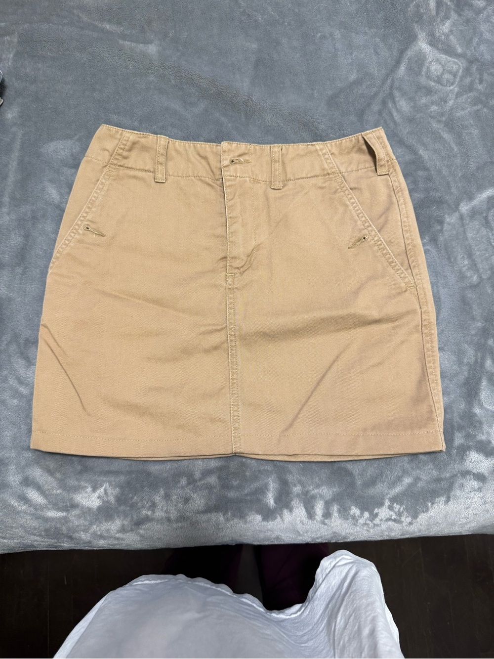 Ralph Lauren Khaki Cotton Mini Skirt